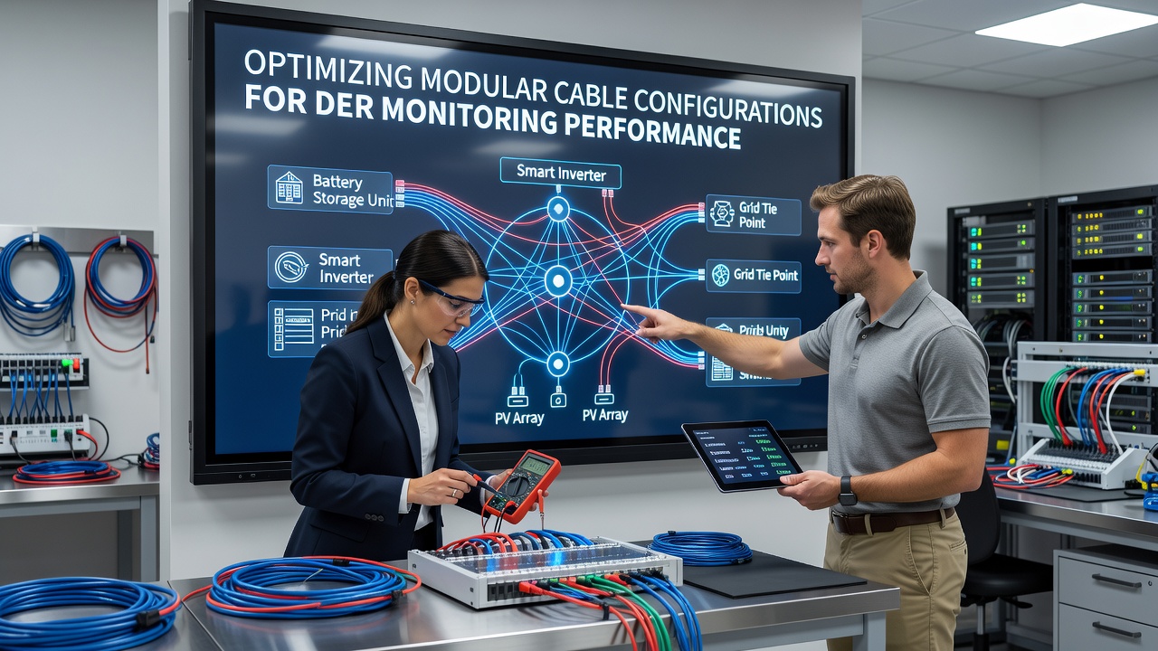 Examining Modular Cable Configurations for Optimizing Performance in Distributed Energy Resource Monitoring Systems